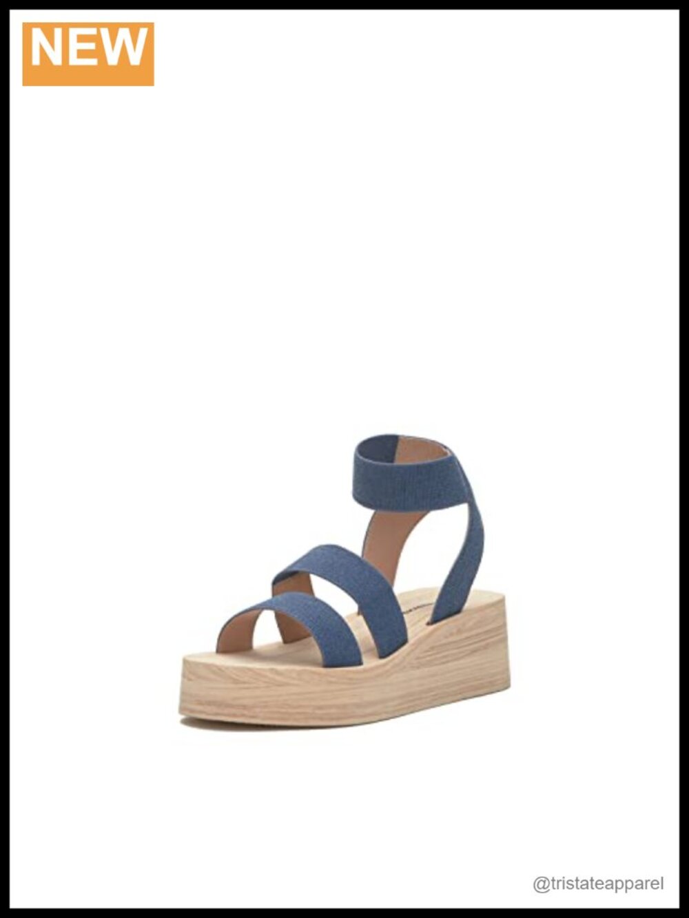Platform Sandal Textile Ankle Strap Open Toe Casual Summer Beach Wear